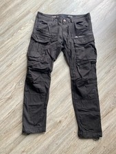 G-Star Cargohose Herren 36/34 schwarz Rovic ZIP 3D Straight Tarped