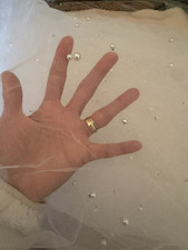 stoffe meterware chiffon mit überall pearlen 145cm x 160cm