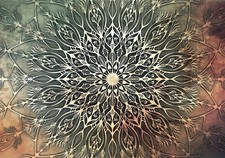 Mandala orient indische - orient, braun