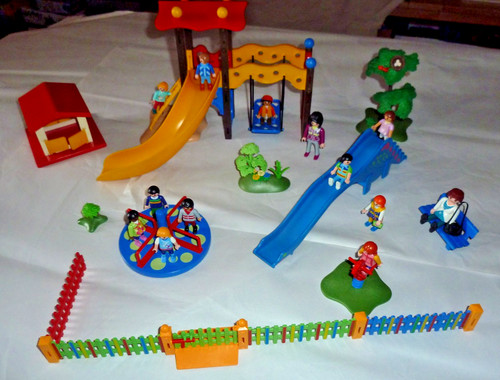 Playmobil kinder spielplatz - -,