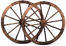 2er Holzrad Dekorad Wagenrad