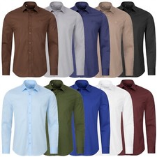 Herren Hemden Langarm Business