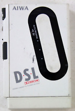 Tragbarer Cassette Player Recorder Aiwa HS-P202 mit Adapter Weiß Gebraucht