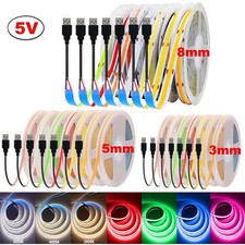 5V USB COB LED Streifen 3mm