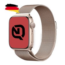 Milanaise Armband für Apple Watch Series 10 9 SE 3-8 Edelstahl Rosegold 38-42 mm