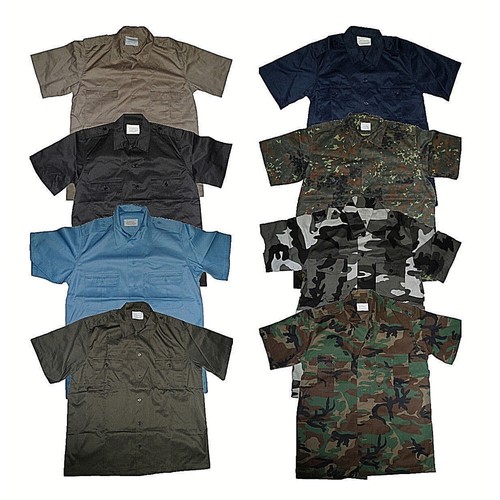 Hemd arm 8 farben army - us,