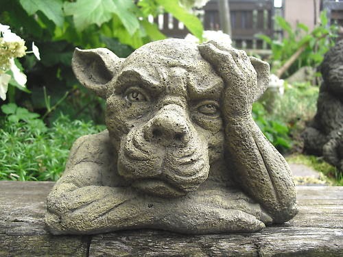 Garten steinfigur - garten,