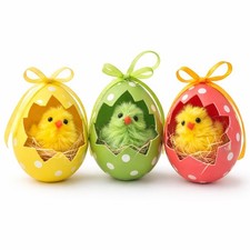 Ostereier mit Küken Set
