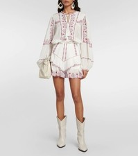Isabel Marant Etoile Bestickte Shorts Jocadia Weiß, FR 42/Gr.L, NP 395€