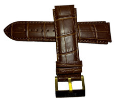 Uhrenarmband Lederarmband Braun Kroko Optik Esprit 22 mm Bandanstoß 25222720+BKO