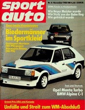 1) Sport Auto 11/1980 - Talbot