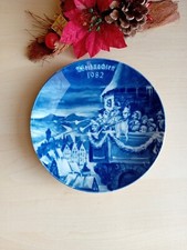 1982 DDR Weihnachts Teller Fine Lichte Porzellan 19,5cm Deko Sammmlung Vintage 