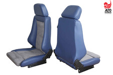 2 Recaro Specialist M Landrover Defender Sitze neu bezogen mit Konsolen+Einbau