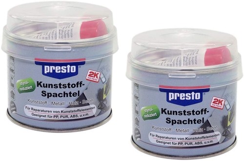 Presto kunststoffspachtel - kunststoffspachtel, 2x