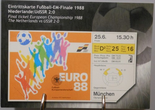 Fußball 1988 postkarte - fußball,