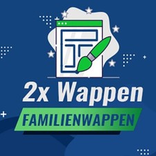 2x Wappenvorschläge Ihr eigenes Familienwappen Dienstleistung Designanfertigung