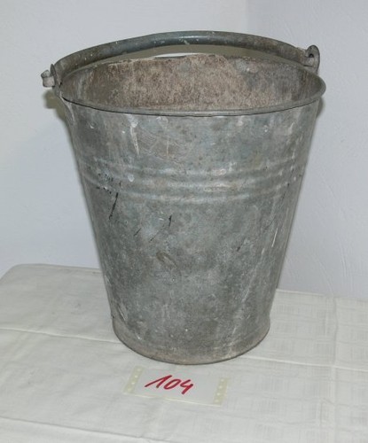 Antiker zink eimer - antiker,