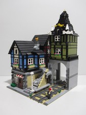 Lego Custom Modular Building Haus Village Train Station Moc