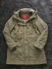 S. Oliver Jacke Mantel Parka gefüttert grün Gr. 40 L guter Zustand mit Mängeln