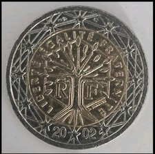 2 Euro Münze -Frankreich 2002