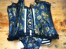 Korsett Corsage Brokat Gold