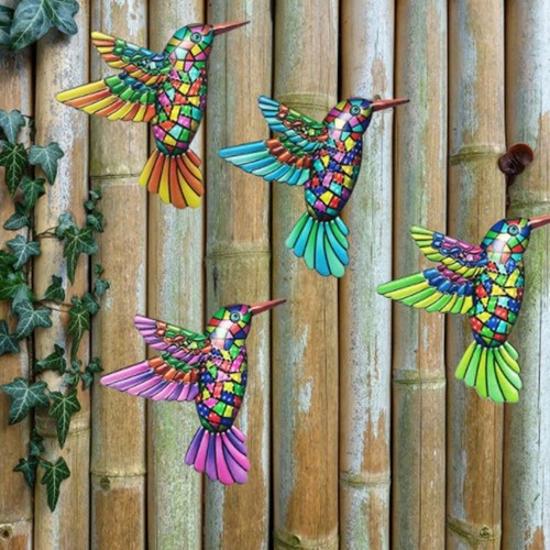 Metall vogel wand kunst - metall,