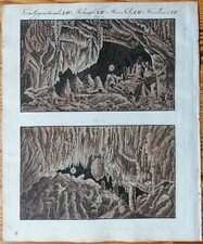 Bertuch Originaldruck Koloriert Höhle Muggendorf Fränkische Schweiz - 1792
