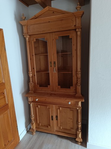 Weichholz eckschrank - weichholz,