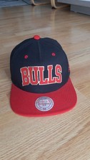 Mitchel & Ness Chicago Bulls Vintage NBA SnapBack Cap schwarz rot ungetragen