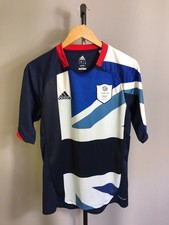 TEAM GB 2012 OLYMPIADE HOME SHIRT FUSSBALL TRIKOT ADIDAS Gr.S