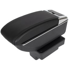 Mittelarmlehne Armlehne Leder Bezug Schwarz für VW Tiguan 5N 2007-2016 KOMPLETT