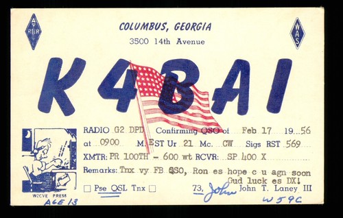 Qsl karte radio usa - 1,