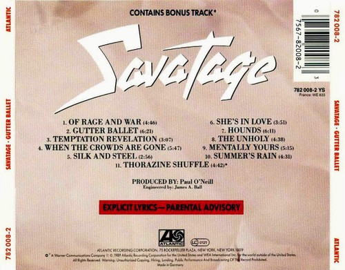 Savatage gutter ballet album - ballet,