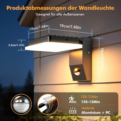 Led außenleuchte mit - led,