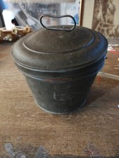 Alte Gugelhupf Backform Wasserbad Pudding ... mit Deckel - rostig