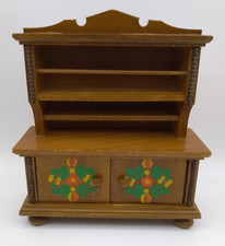 Puppenhaus - Möbel Küchenschrank Holz, handbemalt, Handarbeit Germany