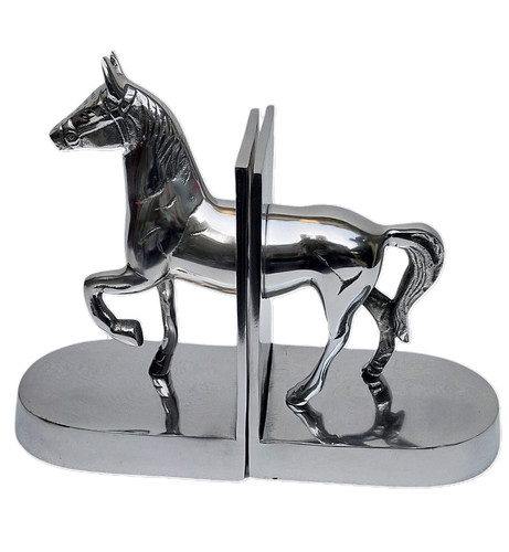 Metall pferd buchstütze - metall,