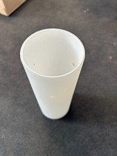 Lampenschirm Zylinder weiß Pendelleuchte Glasschirm H 22 cm 3 Löcher D 7,5 cm