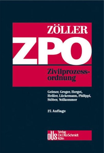 Zöller zivilprozessordnung - zöller,,