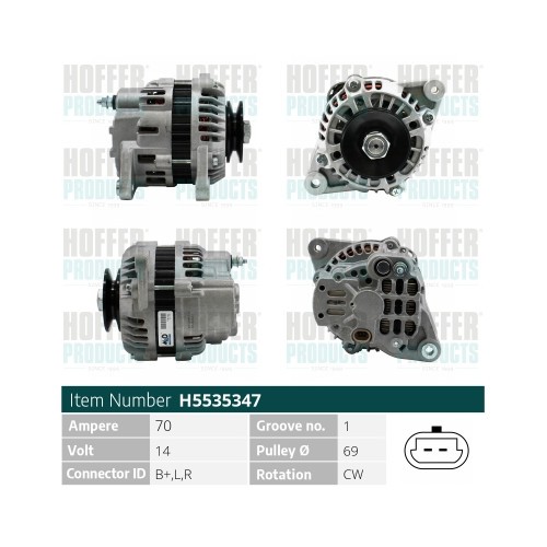 Hoffer lichtmaschine daewoo - hoffer,
