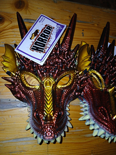 Halloween drachen kopf kostüm - drachen,