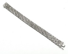 800/-Silber Armband, Teppich, Muster, 18,5 cm lang, guter Zustand.