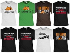 Camper T-Shirt - Camping Ausrüstung - lustige Sprüche Camping Wohnwagen Zelten 