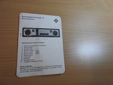 Telefunken Bedienungsanleitung Sprechfunk Telecar TE  Original