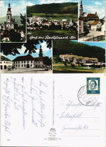Ansichtskarte stadtsteinach - ansichtskarte,