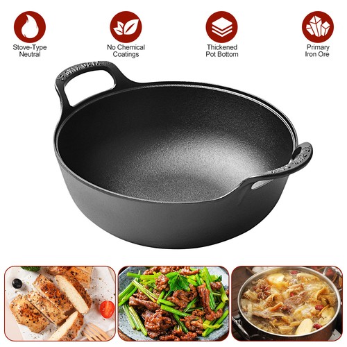 Gusseisen wok - gusseisen,