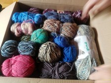 Großes Konvolut Wolle, Neuware, originalverpackt, großer Karton