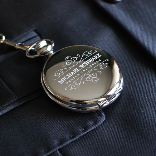 Taschenuhr mit gravur - taschenuhr, in