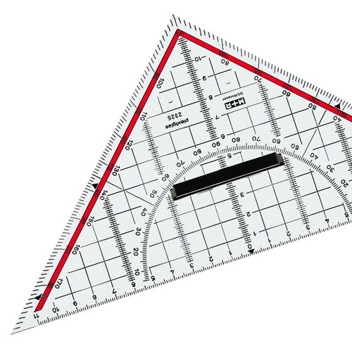 Zeichendreieck mit griff - zeichendreieck,