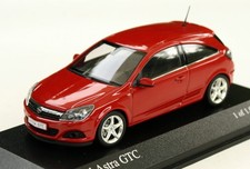 Opel Astra H GTC Bj. 2005-2006, magmarot, Minichamps-Modell im M. 1:43, OVP